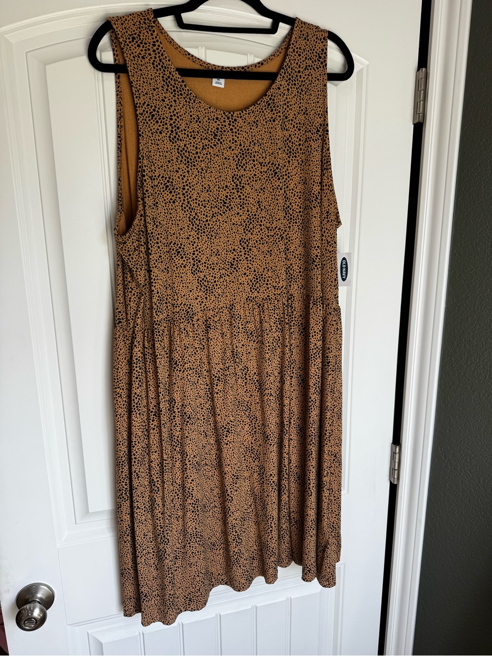 Old Navy Leopard Print Midi Dress XXL Sleeveless Flowy Dress NWT